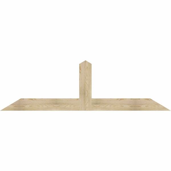 Ekena Millwork Portland Rough Sawn Timber Gable Bracket, Douglas Fir, 84"W x 24"H x 2"D x 6"F, 7/12 Pitch GBW084X24X0206POR00RDF - main